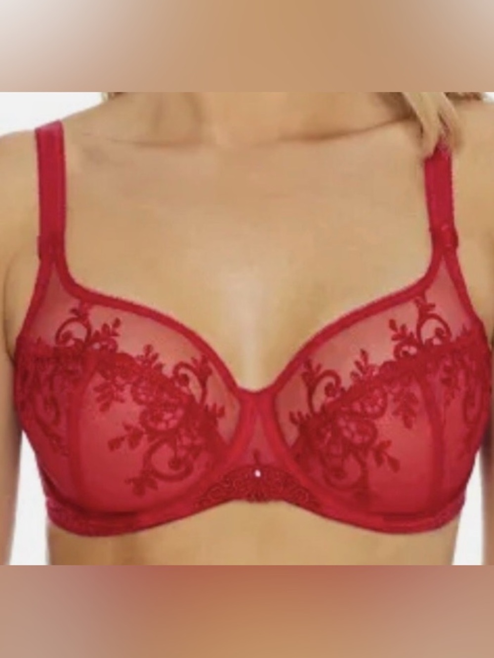 Empreinte Red Lace Bra -32 G